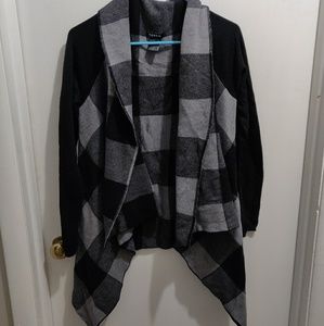 Black and Gray Cardigan